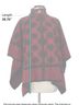 Evan Picone 100% Acrylic Graphic Aztec Or Tribal Print Red Black Poncho Size S - photo 6