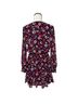 Michael Kors 100% Polyester Floral Multi Color Cocktail Dress Size M - photo 2