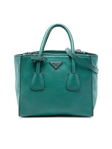 Prada Glace Calf Twin Pocket Double Handle Satchel (view 1)
