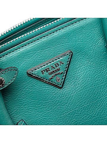Prada Glace Calf Twin Pocket Double Handle Satchel (view 2)