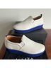 dr Liza 100% Leather White Blue Sneakers Size 9 1/2 - photo 3