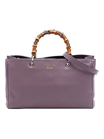 Gucci Medium Calfskin Bamboo Shopper Satchel (view 1)