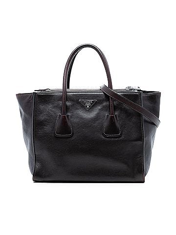 Prada Glace Calf Twin Pocket Double Handle Satchel (view 1)