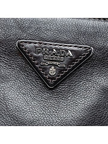 Prada Glace Calf Twin Pocket Double Handle Satchel (view 2)