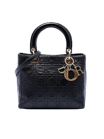 Dior Medium Lambskin Cannage Lady Dior (view 1)