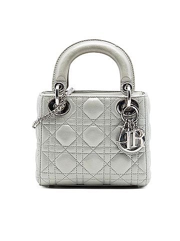 Dior Mini Iridescent Lambskin Cannage Lady Dior (view 1)