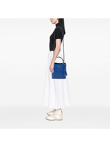 Prada Medium Saffiano Cuir Panier Satchel (view 2)