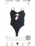 Edikted Black Bodysuit Size S - photo 3