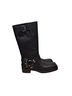 Michael Kors 100% Leather Solid Black Boots Size 8 1/2 - photo 1