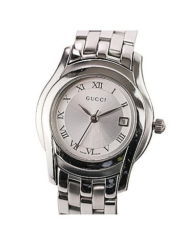 Gucci GUCCI Quartz Watch 5500L Silver Sunray Dial Stainless Steel Women's (view 1)