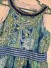 Sandra Darren 100% Polyester Paisley Blue Green Casual Dress Size 8 - photo 6