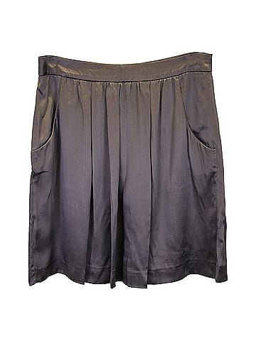 HUGO BOSS Hugo Boss Mini Skirt in Grey Silk (view 1)