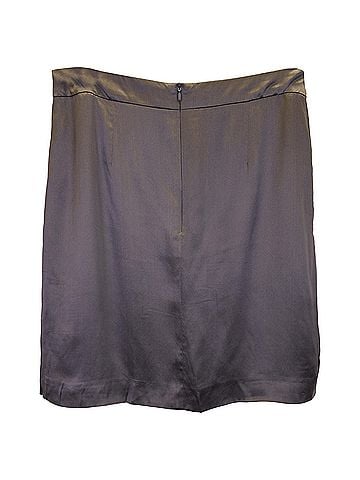 HUGO BOSS Hugo Boss Mini Skirt in Grey Silk (view 2)