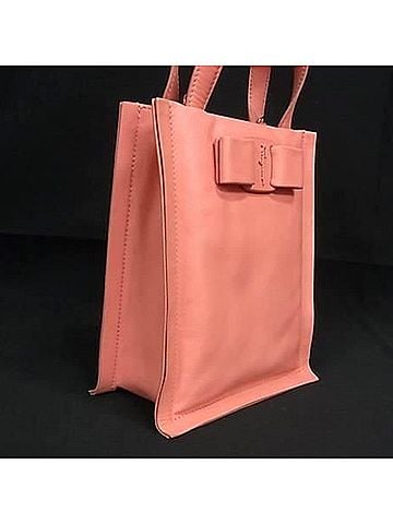 Salvatore Ferragamo SALVATORE FERRAGAMO Ferragamo Vara Ribbon Viva GG-212988 Pink Leather Women's Shoulder Bag (view 2)