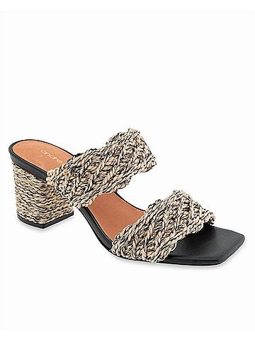 Andre Assous Women's Drew Crochet Heel in Natural/Black (view 2)
