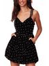 LoveShackFancy Polka Dots Black Devita Mini Dress Size 6 - photo 3