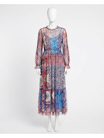 Johnny Was Mazzy Ruffle Neck Dress (view 1)