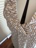 J. McLaughlin Print White Tan Sleeveless Blouse Size L - photo 6