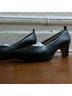 dr Liza 100% Leather Black Heels Size 8 1/2 - photo 8