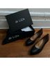 dr Liza 100% Leather Black Heels Size 8 1/2 - photo 3