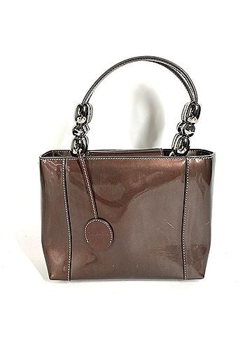 Christian Dior Christian Dior Dior Vintage Maris Pearl Logo Handbag, Patent Leather, Brown Tone, for Men and Women (view 1)