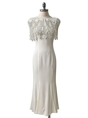 Jessica McClintock Romantic Heirloom Long Gown Formal Cocktail Dress (view 1)