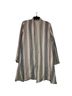 Novica 100% Cotton Stripes Gray White Jacket Size S - photo 2