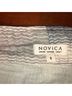 Novica 100% Cotton Stripes Gray White Jacket Size S - photo 3