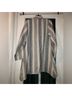 Novica 100% Cotton Stripes Gray White Jacket Size S - photo 4