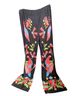 Lychee the Label Floral Black Multi Color Casual Pants Size S - photo 1