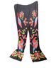 Lychee the Label Floral Black Multi Color Casual Pants Size S - photo 2