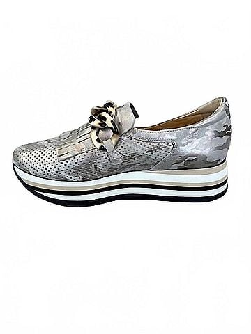 Softwaves Womens Cloe Platform Shoes in Mimetico Kaki (view 2)