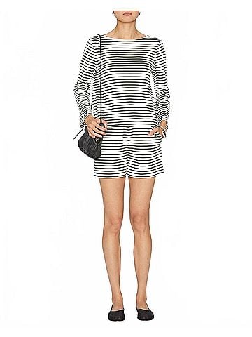 Veronica Beard Brighton Short in Dove/Black (view 2)
