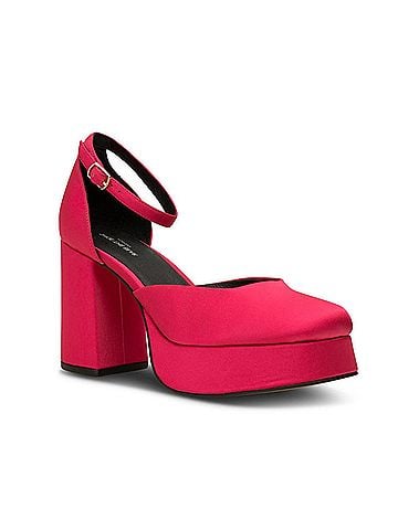 Shoe the Bear Women's Priscilla Ankle Strap Heels in Pink (view 2)