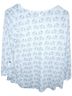 Pixley Animal Print White Gray Long Sleeve Blouse Size M - photo 2