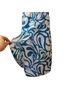 Liquid 100% Silk Print Blue White Casual Dress Size 4 - photo 3