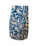 Liquid 100% Silk Print Blue White Casual Dress Size 4 - photo 5