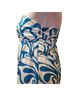 Liquid 100% Silk Print Blue White Casual Dress Size 4 - photo 4
