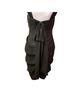 Phoebe Couture 100% Polyester 60% Silk 40% Faux Leather 100% Acetate Black Silver Cocktail Dress Size 8 - photo 3