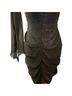 Phoebe Couture 100% Polyester 60% Silk 40% Faux Leather 100% Acetate Black Silver Cocktail Dress Size 8 - photo 2