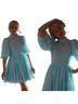 Selkie 100% Polyester Print Blue Cocktail Dress Size S - photo 1