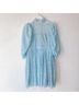 Selkie 100% Polyester Print Blue Cocktail Dress Size S - photo 3
