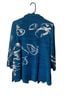 misook Floral Blue White Cardigan Size M (petite) - photo 2