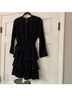 Rhode Solid Black Cocktail Dress Size 4 - photo 6