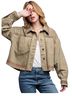 Zara 100% Cotton Floral Multi Color Gray Green Jacket Size XS - photo 1