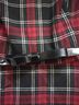 Elle Plaid Red Black Casual Dress Size M - photo 4