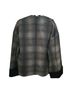 Escada Stripes Black Ivory Wool Blazer Size 14 - photo 2