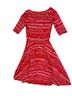 Lularoe Print Red Casual Dress Size XS - photo 2