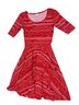 Lularoe Print Red Casual Dress Size XS - photo 1