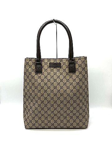 Gucci GUCCI 131220 GG Supreme Tote Bag, Leather, Beige/Brown, Women's (view 1)